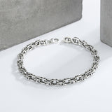 Lovers Simple Thai Silver Punk Personality Anchor Letter Cross Bracelet