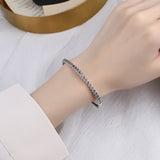 S925 Silver Personality Love Bracelet Women Retro Fashion Style Bracelet Hip Hop Punk Handwear