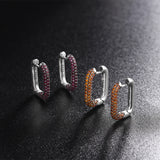 Circle Earrings Vintage Premium Full Diamond Ring S925 Sterling Silver