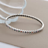 S925 Silver Personality Love Bracelet Women Retro Fashion Style Bracelet Hip Hop Punk Handwear