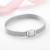 S925 Sterling Silver Beads DIY Accessories Beads Silver Jewelry Bracelet Girls Simple Basic Watch Chain