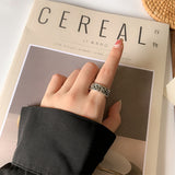 Retro Dark Thorn Ring Men's Sterling Silver