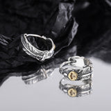 S925 Sterling Silver Heavy Industry Personality Thai Silver Bird Eagle Earring Earrings