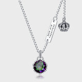 925 Sterling Silver Crown Retro Necklace Women's Brand Letter Small Design High Level