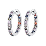 Rainbow Large Earrings Personality Color Earrings Female