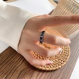 Gradual Square Diamond Small Design Ring