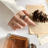 925 Sterling Silver Crown Ring Female Personality Minority Ring