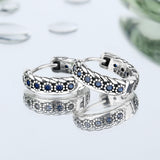 S925 Sterling Silver Zirconium Woven Vintage Earrings