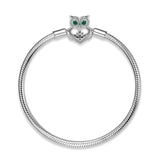 S925 Sterling Silver Snake Bone Chain Bracelet Owl Buckle 3MM Basic Chain Diy Chain