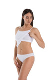 Adjustable Women's Stretch Cotton Top with Layered Design Lailacart
