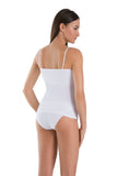 Adjustable Women's Stretch Cotton Top with Layered Design Lailacart