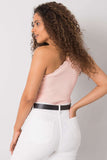 Chic One-Shoulder Ribbed Acrylic Top for Everyday Style Lailacart