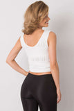 Chic Ribbed Knitted Top in Soft Acrylic Fabric Lailacart