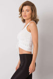 Chic Ribbed Knitted Top in Soft Acrylic Fabric Lailacart