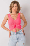 Chic Ribbed Knitted Top in Soft Acrylic Material Lailacart