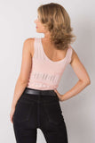 Chic Ribbed Knitted Top in Soft Acrylic for Women Lailacart