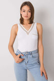 Chic Sleeveless T-Shirt with Heart Neckline & Pocket Detail Lailacart
