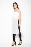 Chic Strapless Chiffon Top with Side Indentations Lailacart