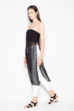 Chic Strapless Top with Decorative Chiffon Detail Lailacart
