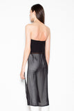 Chic Strapless Top with Decorative Chiffon Detail Lailacart
