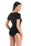 Elegant Black Short-Sleeved Women's Undershirt Lailacart