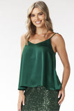 Elegant Satin V-Neck Top with Straps for Any Occasion Lailacart