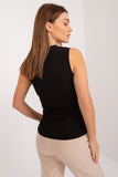 Elegant Sleeveless Casual Shirt with Floral Detail Lailacart