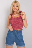 Floral Summer Top with Tied Straps Lailacart