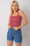 Floral Summer Top with Tied Straps Lailacart
