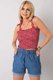 Floral Summer Top with Tied Straps Lailacart
