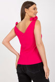 Heart Neckline Straight Cut Top with Decorative Straps Lailacart