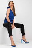 Heart Neckline Straight Cut Top with Decorative Ties Lailacart