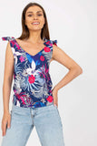 Heart Neckline Straight Cut Top with Decorative Ties Lailacart