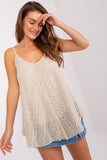 Lace Sweetheart Neckline Top with Lining Lailacart