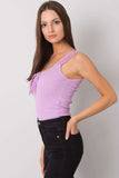 Lace-Trim Strapless Acrylic Top with Round Neckline Lailacart