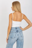 Lace-Trimmed Ribbed T-Shirt with Decorative Stripes Lailacart