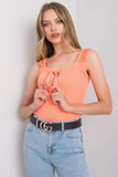 Lace-Trimmed Strapless Acrylic Top with Round Neckline Lailacart