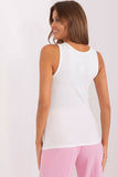 Lace-Trimmed Strapless Ribbed T-Shirt with Round Neckline Lailacart