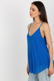 Lace V-Neck Summer Top with Lining and Thin Straps Lailacart