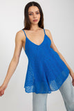 Lace V-Neck Summer Top with Lining and Thin Straps Lailacart