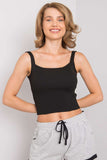 Modern Ribbed Acrylic Top with Delicate Round Neckline Lailacart