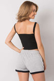 Modern Ribbed Acrylic Top with Delicate Round Neckline Lailacart