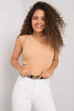 One Shoulder Ribbed Acrylic Top for Everyday Elegance Lailacart