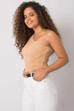 One Shoulder Ribbed Acrylic Top for Everyday Elegance Lailacart