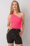 One-Shoulder Ribbed Acrylic Top for Everyday Style Lailacart