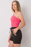 One-Shoulder Ribbed Acrylic Top for Everyday Style Lailacart