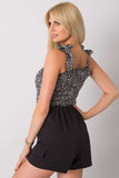 Patterned Summer Top with Tied Straps Lailacart
