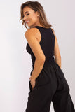 Ribbed T-Shirt with Thick Straps & Round Neckline Lailacart