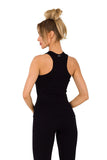 Ribbed Top with Deep Cutouts Front and Back Lailacart