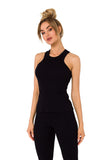 Ribbed Top with Deep Cutouts Front and Back Lailacart